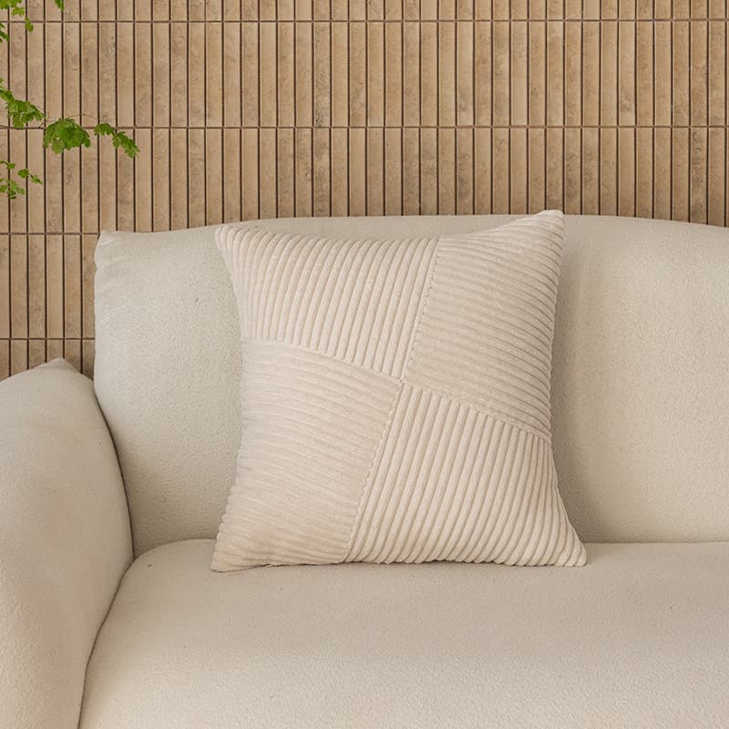 Corduroy Windmill Patchwork Pillow Cover